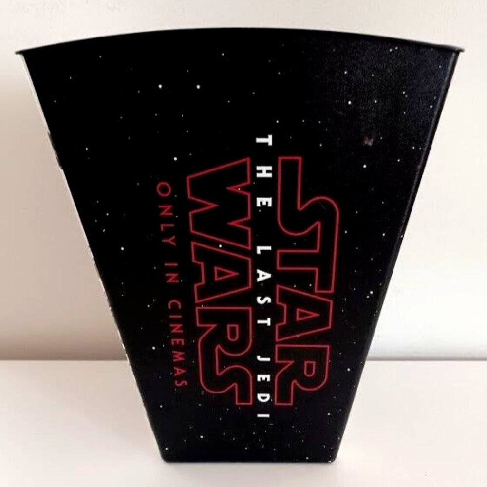 Star Wars The Last‎ Jedi Movie Theater Promo Plastic Popcorn Bucket 9”